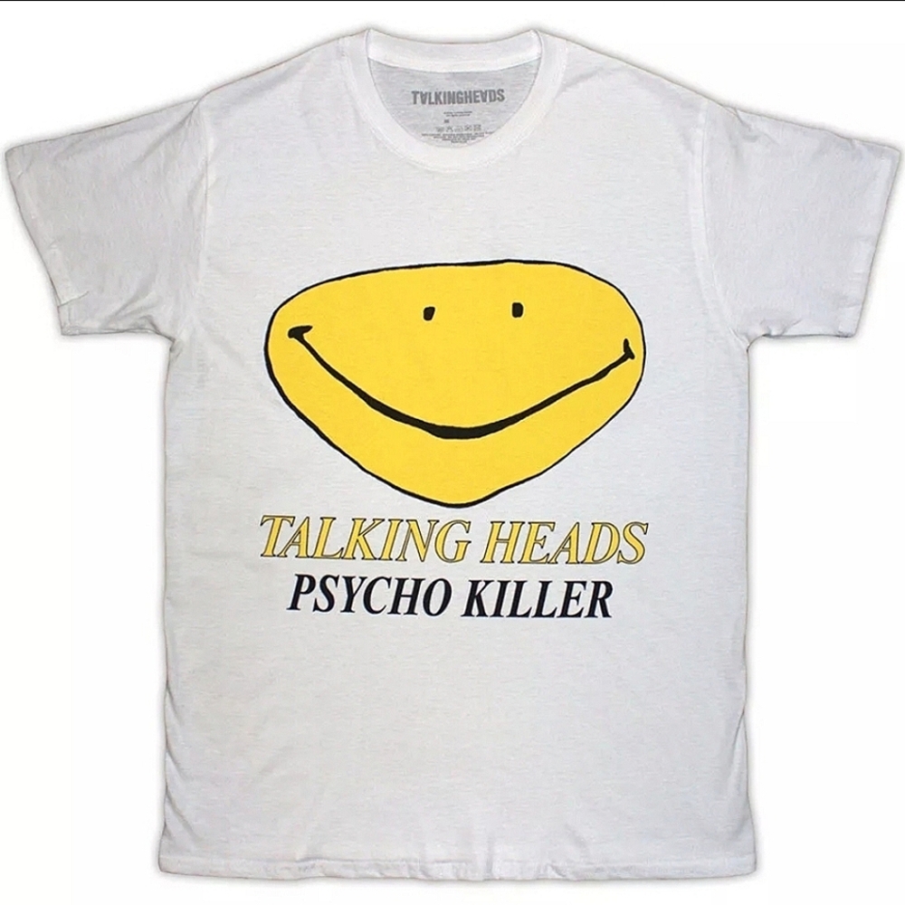 Talking Heads Psycho Killer Smiley Face Shirt